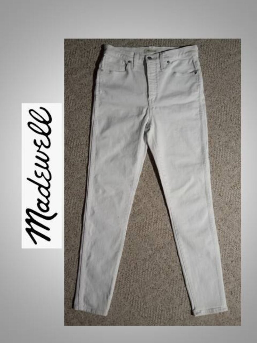 Madewell women's white jeans 29"